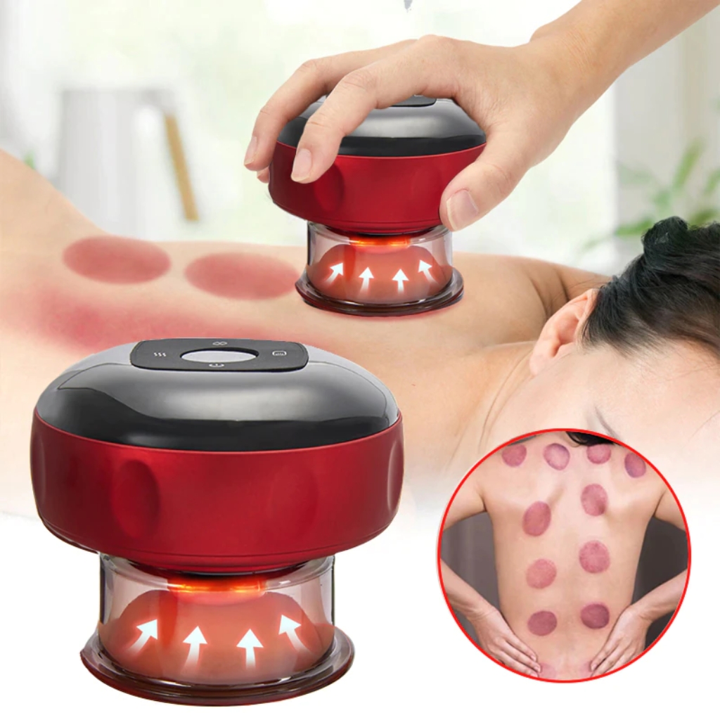 Massageador Corporal Recarregável 12 Níveis Modelo Vacuum